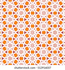 orange flower pattern