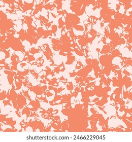 Orange flower plant leaf paint grunge , Ethnicity botanical fashion colorful drawing beautiful textile ornamental ogee endless ornament seamless trendy endless pattern illustration stripe vector print