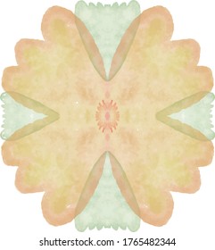 Flor naranja con dos colores