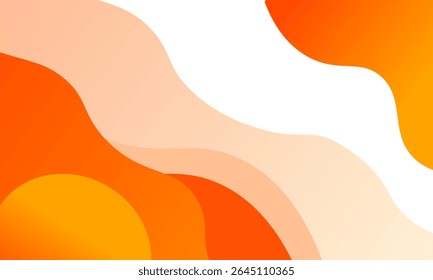 Orange fluid abstract background. Eps10 vector