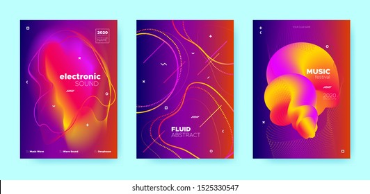 Orange Fluid Abstract. Gradient Music Wave. Pink Graphic Dj Flyer. Blue Dance Brochure. Electronic Party. Fluid Background. Gradient Music Poster. Multicolor Graphic Brochure. Red Dance Banner.