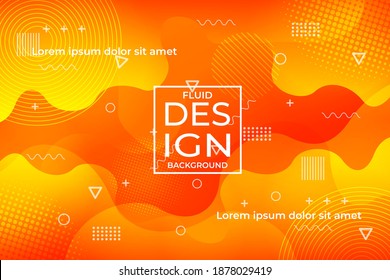 fondo de líquido anaranjado para banner, volante, fondo de pantalla y sitio web