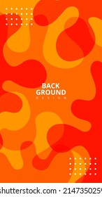 Orange fluid and liquid abstract background. Premium Vector. Suitable for banner, web desing, flyer, brochure, etc.