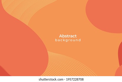 orange fluid shape background banner design