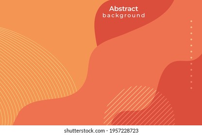 orange fluid shape background banner design