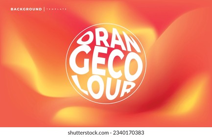 Orangefarbene Flüssigkeit und starker Farbverlauf-Maschenhintergrund Kopienraum für Landing-Page, Poster, Banner, Magazin oder Cover.