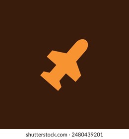 avión volador naranja en frente del fondo