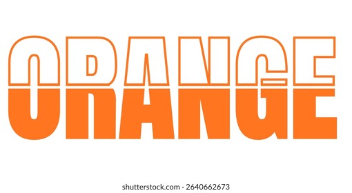 Orange font text letters realistic 3d design, orange background slice tree juice fruit abstract peel colors isolated oranges Vector watercolour style illustration, logo designs banner website posters