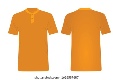 Orange forge polo shirt. vector illustration