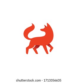 Vector de silueta de zorro naranja para su logotipo, iconos e identidad