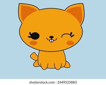 ORANGE FOX VECTOR ANIMATION CARTOON