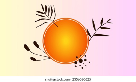Orange-Rahmen-Kopienraum Mehrzweck-Herbstkernkreativer Hintergrund
