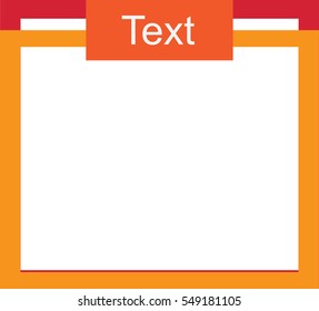 Orange frame with headline