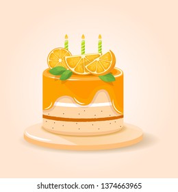 Orange Fresh Cake