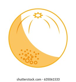 orange fresh fruit icon