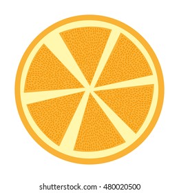 orange fresh fruit isolated icon vector illustration design