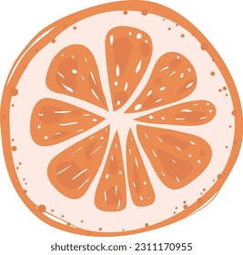 Orange Fresh Fruit Natural Illustration