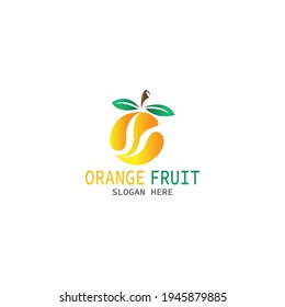 orange  fresh logo template  creative idea  design vector