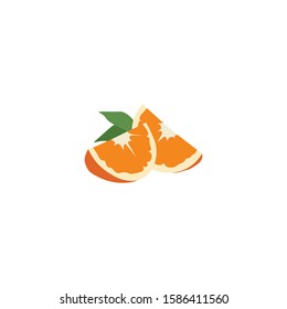 orange fresh vector. vitamin healthy juicy