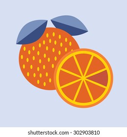 Orange fruit.