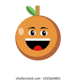 ORANGE FRUIT ANIMATION WITH SMILE FACE