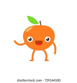orange fruit cartoon  funny