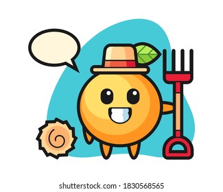 Dibujo de fruta naranja con cepillo de dientes
