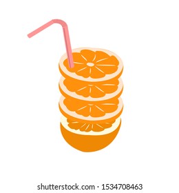 orange fruit, citrus lemon, vector of fresh lime