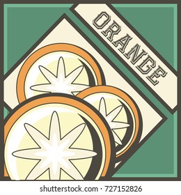 Orange fruit design