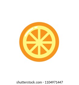 Orange Fruit Flat Icon