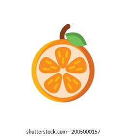 Frutos anaranjados en ilustración vectorial plana. Alimentos orgánicos y frescos saludables en la granja. El supermercado y el restaurante vegano están decorados con elementos de menú. Almuerzo de escuela natural.