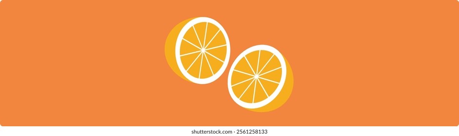 orange fruit food natural organic nutrition nature. Orange fruit isolated on white background. Vector illustration