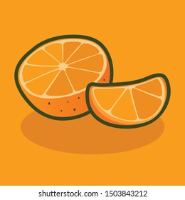 orange fruit food vector fresh juice natural vegetables sweet tropical symbol icon healthy organic isolated