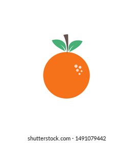 Orange fruit graphic design template vector isolated