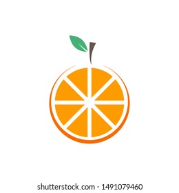 Orange fruit graphic design template vector isolated