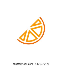 Orange fruit graphic design template vector isolated