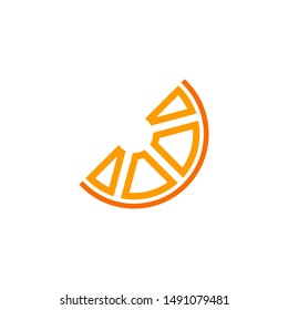 Orange fruit graphic design template vector isolated