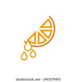 Orange fruit graphic design template vector isolated