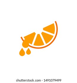 Orange fruit graphic design template vector isolated