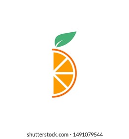 Orange fruit graphic design template vector isolated