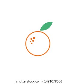 Orange fruit graphic design template vector isolated