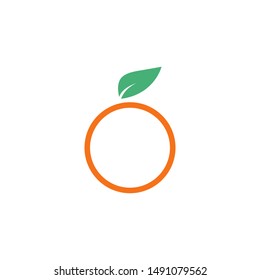 Orange Logo Design Vector Icon Illustration Stock Vector (Royalty Free ...