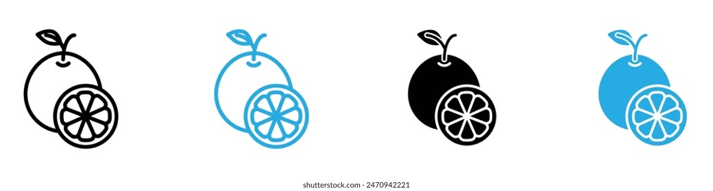 Orange Fruit Graphic Showcasing Vitamin-Rich and Juicy Citrus Options