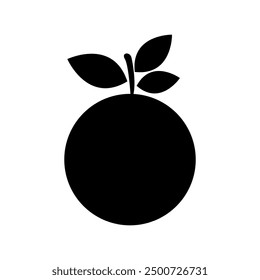 Orange fruit icon illustrated on background