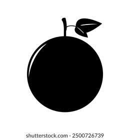 Orange fruit icon illustrated on background