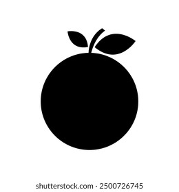 Orange fruit icon illustrated on background