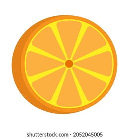 Orange fruit icon illustration vector