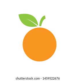 orange fruit icon isolated vector 