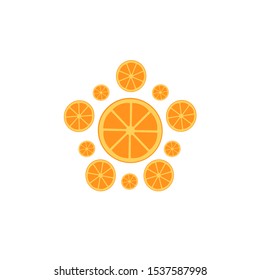 orange fruit icon, logo of citrus lemon, vector of fresh lime, illustration of tropical food, natural vitamin, and summer trend