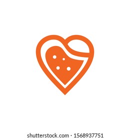 Orange fruit icon logo design vector template